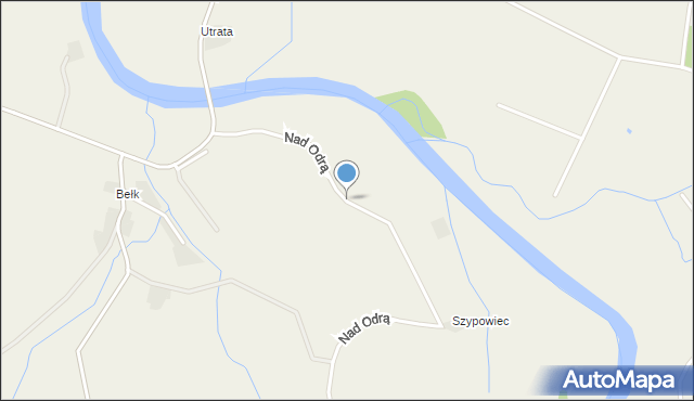 Roszowicki Las, Nad Odrą, mapa Roszowicki Las