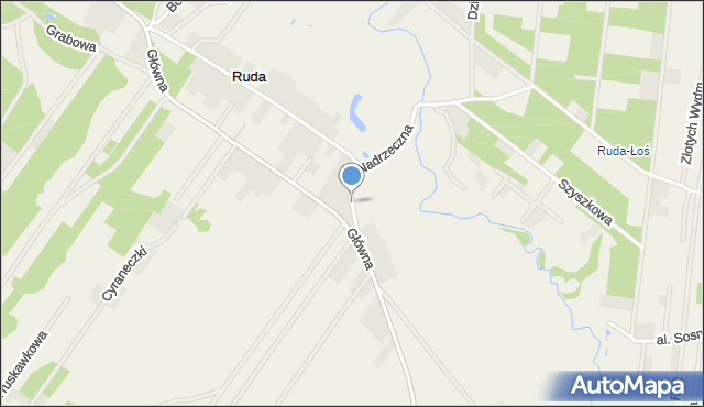 Ruda gmina Radzymin, Nadrzeczna, mapa Ruda gmina Radzymin