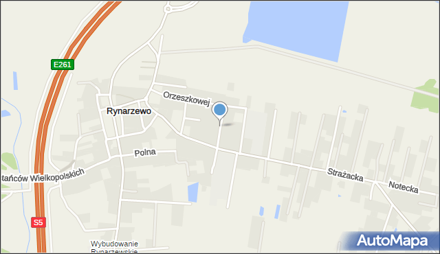 Rynarzewo, Nałkowskiej Zofii, mapa Rynarzewo