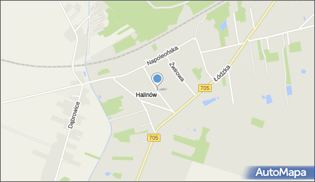 Skierniewice, Na Piaski, mapa Skierniewic