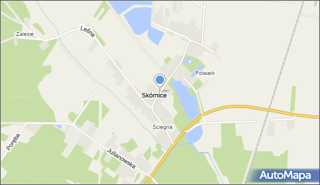 Skórnice, Nadrzecze, mapa Skórnice