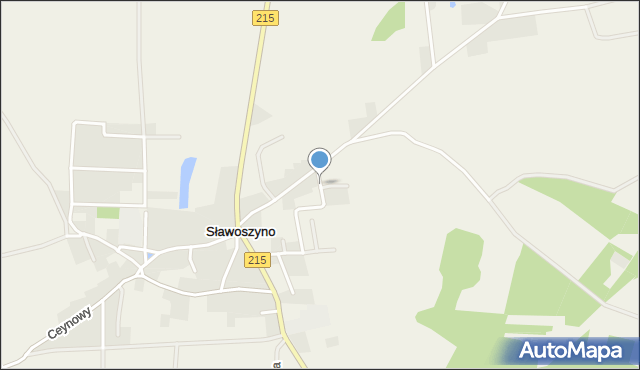 Sławoszyno, Na Wzgórzu, mapa Sławoszyno