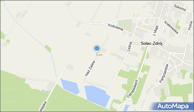 Solec-Zdrój, Nad Zalew, mapa Solec-Zdrój