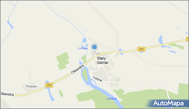 Stary Górnik, Nadrzeczna, mapa Stary Górnik