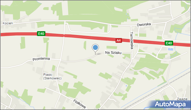 Sterkowiec, Na Szlaku, mapa Sterkowiec