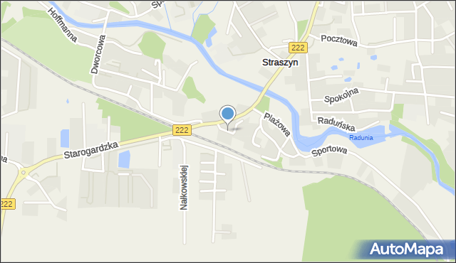 Straszyn, Na Wzgórzu, mapa Straszyn