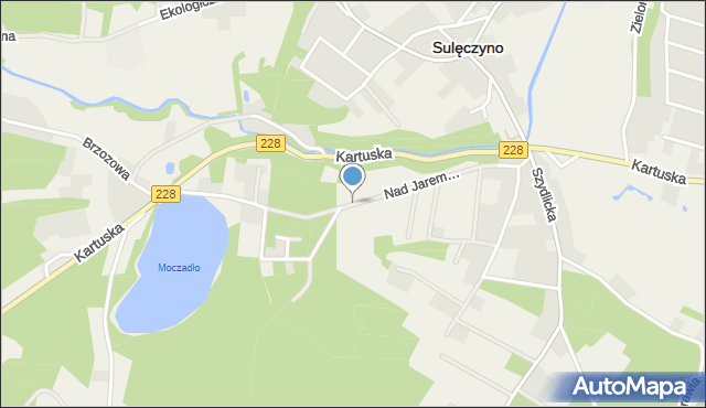 Sulęczyno, Nad Jarem Słupi, mapa Sulęczyno