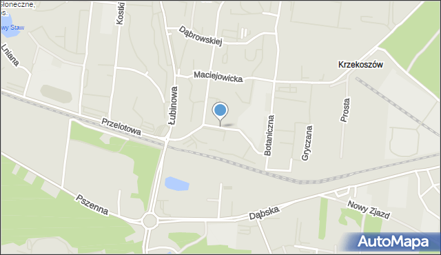 Szczecin, Nałkowskiej Zofii, mapa Szczecina