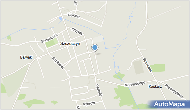 Szczuczyn powiat grajewski, Nadstawna, mapa Szczuczyn powiat grajewski