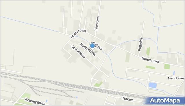 Teresin powiat sochaczewski, Nadrzeczna, mapa Teresin powiat sochaczewski