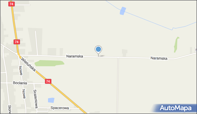 Walichnowy, Naramska, mapa Walichnowy