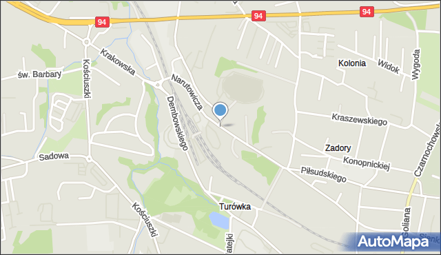 Wieliczka, Narutowicza Gabriela, mapa Wieliczka