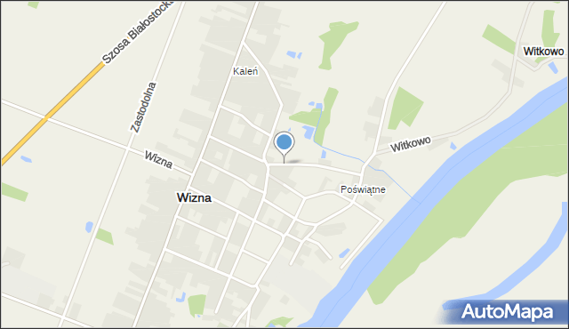 Wizna, Nadnarwiańska, mapa Wizna