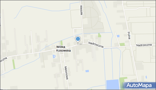 Wólka Kosowska, Nadrzeczna, mapa Wólka Kosowska