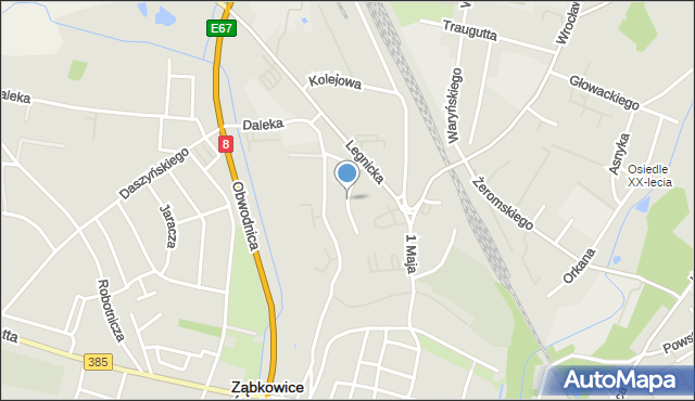 Ząbkowice Śląskie, Na Skarpie, mapa Ząbkowice Śląskie