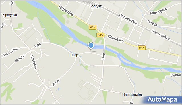 Żywiec, Nad Koszarawą, mapa Żywiec