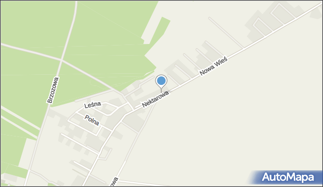 Dąbcze, Nektarowa, mapa Dąbcze