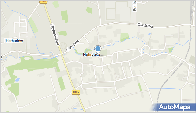 Nehrybka, Nehrybka, mapa Nehrybka