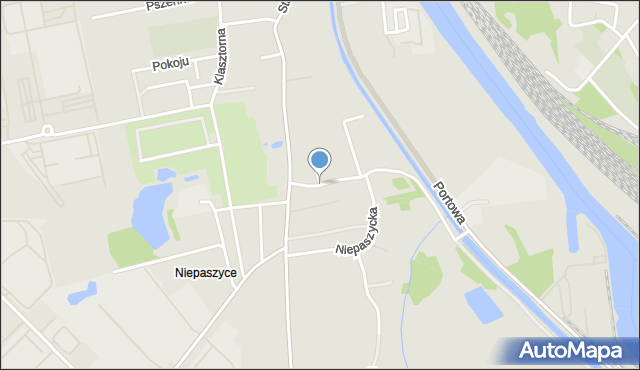 Gliwice, Niepaszycka, mapa Gliwic