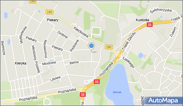 Gniezno, Niska, mapa Gniezna