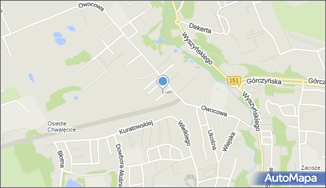 Gorzów Wielkopolski, Niemirycza Krzysztofa, mapa Gorzów Wielkopolski