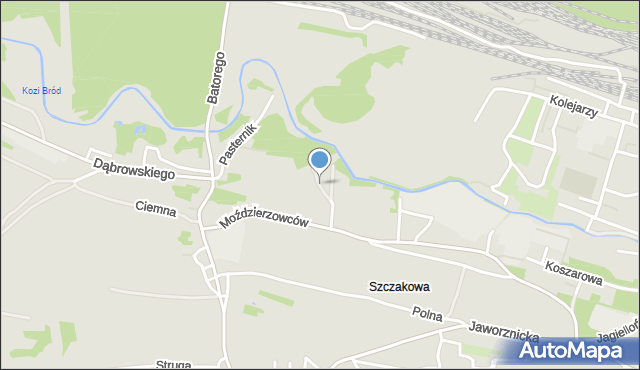 Jaworzno, Nizinna, mapa Jaworzno