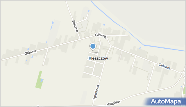 Kleszczów powiat bełchatowski, Niska, mapa Kleszczów powiat bełchatowski