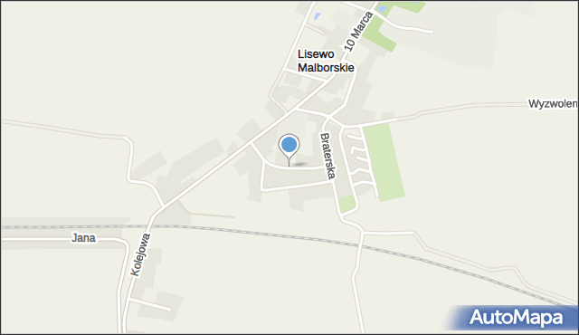 Lisewo Malborskie, Niepodległości, mapa Lisewo Malborskie