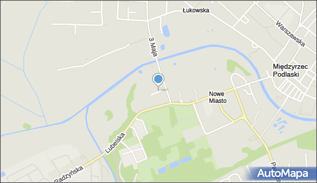 Międzyrzec Podlaski, Niecała, mapa Międzyrzec Podlaski