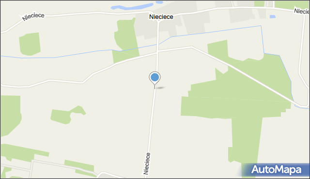 Nieciece, Nieciece, mapa Nieciece