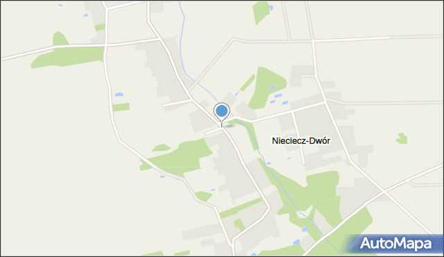 Nieciecz-Dwór, Nieciecz-Dwór, mapa Nieciecz-Dwór