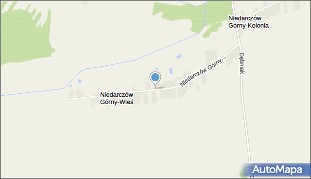 Niedarczów Górny-Wieś, Niedarczów Górny-Wieś, mapa Niedarczów Górny-Wieś