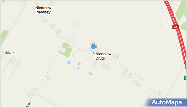 Niedrzew Drugi, Niedrzew Drugi, mapa Niedrzew Drugi