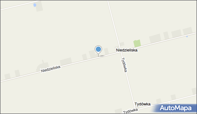 Niedzieliska gmina Kiernozia, Niedzieliska, mapa Niedzieliska gmina Kiernozia