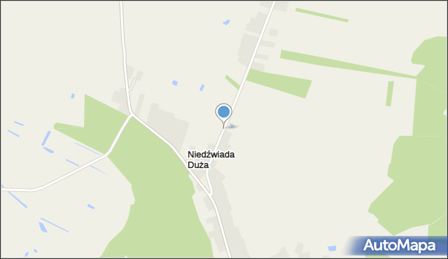 Niedźwiada Duża, Niedźwiada Duża, mapa Niedźwiada Duża