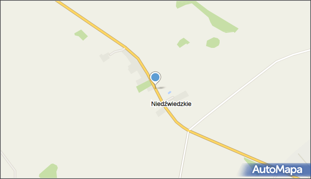 Niedźwiedzkie gmina Prostki, Niedźwiedzkie, mapa Niedźwiedzkie gmina Prostki