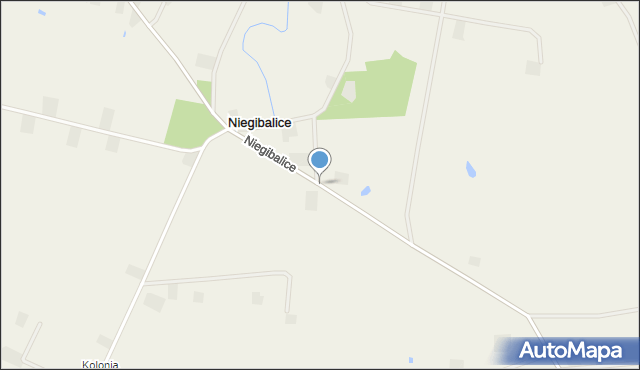 Niegibalice, Niegibalice, mapa Niegibalice