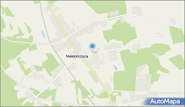 Niekłończyca, Niekłończyca, mapa Niekłończyca