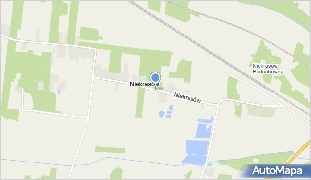 Niekrasów, Niekrasów, mapa Niekrasów