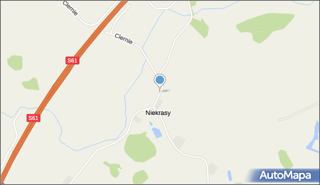 Niekrasy, Niekrasy, mapa Niekrasy