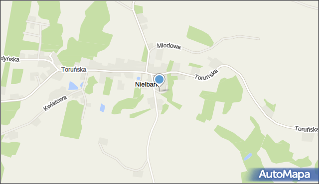 Nielbark, Nielbark, mapa Nielbark