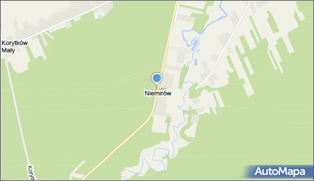 Niemirów gmina Frampol, Niemirów, mapa Niemirów gmina Frampol