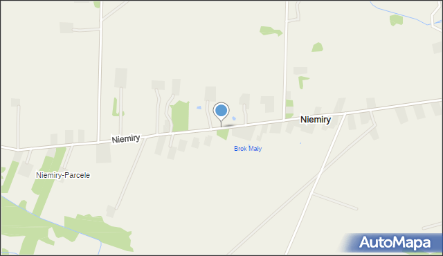 Niemiry gmina Zaręby Kościelne, Niemiry, mapa Niemiry gmina Zaręby Kościelne