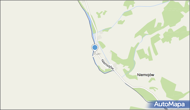 Niemojów, Niemojów-Bartosovice v Orl. horach, mapa Niemojów