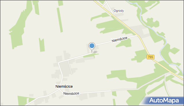 Niemścice, Niemścice, mapa Niemścice