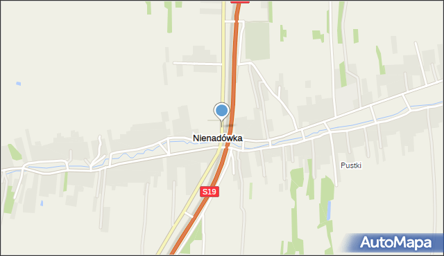 Nienadówka, Nienadówka, mapa Nienadówka