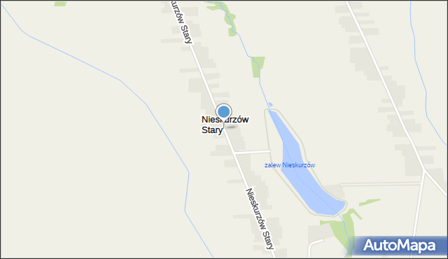 Nieskurzów Stary, Nieskurzów Stary, mapa Nieskurzów Stary