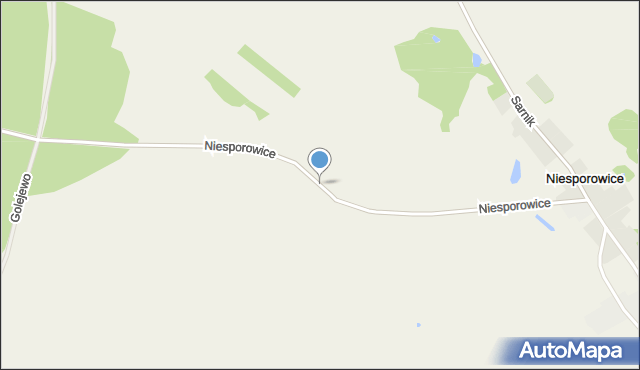 Niesporowice, Niesporowice, mapa Niesporowice