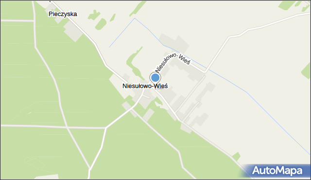 Niesułowo-Wieś, Niesułowo-Wieś, mapa Niesułowo-Wieś