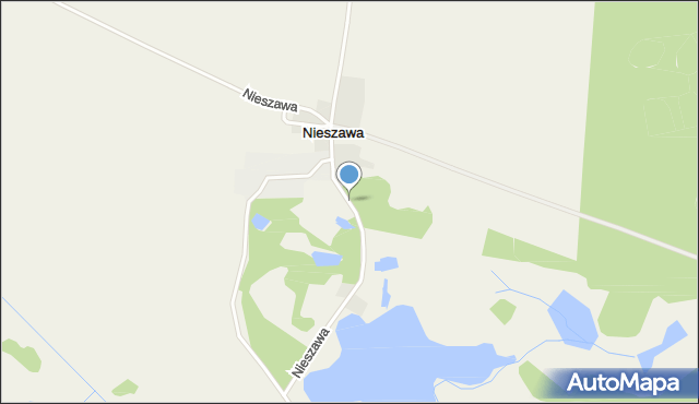 Nieszawa gmina Murowana Goślina, Nieszawa, mapa Nieszawa gmina Murowana Goślina